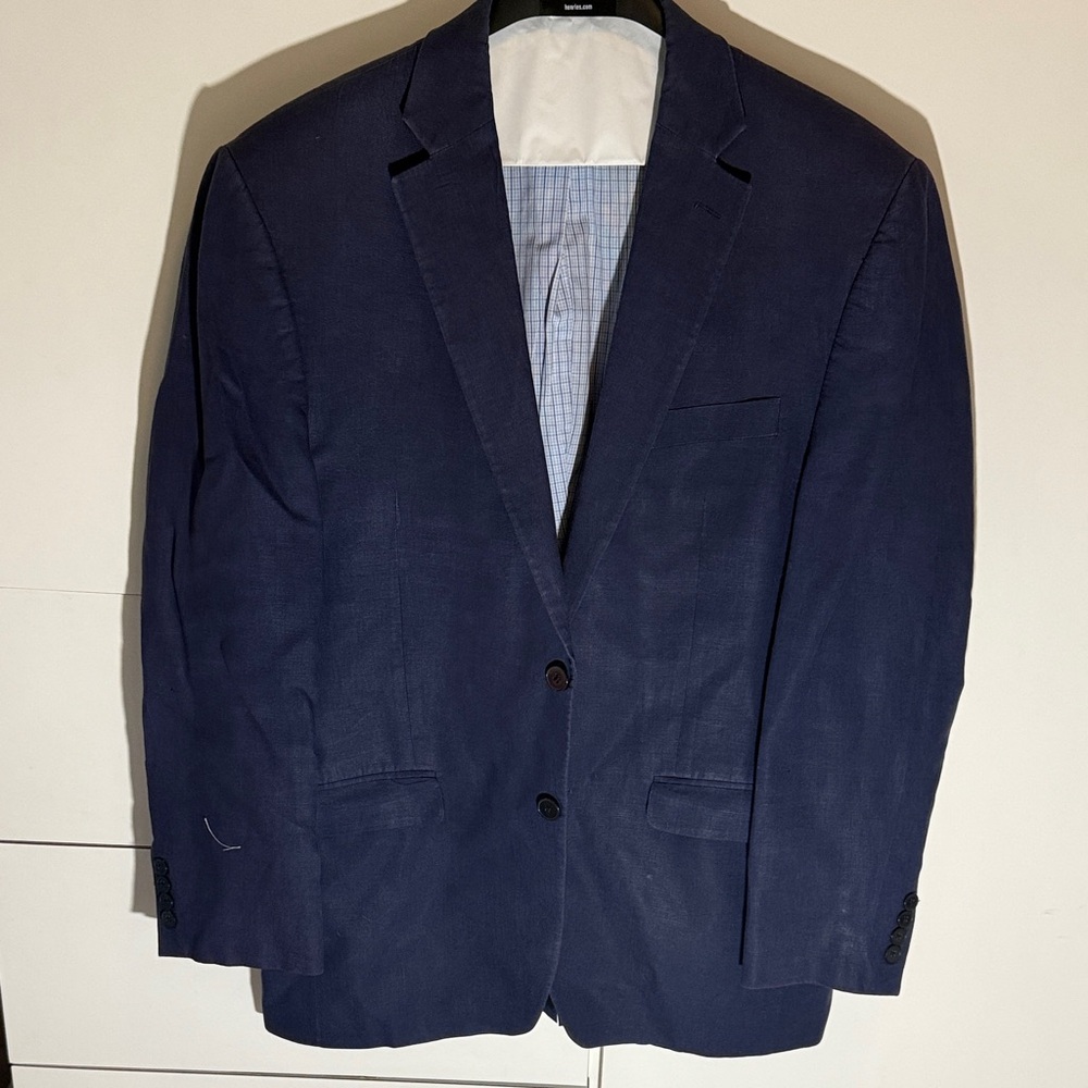 Ralph Lauren Dark Blue Linen Blazer